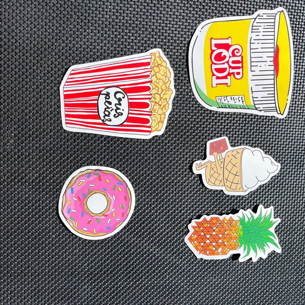 Food theme stickers,5 pack,New